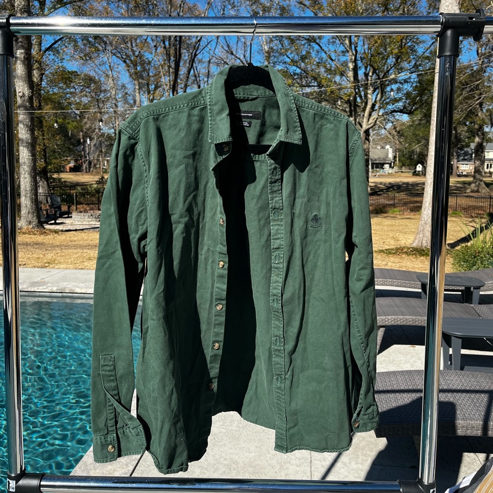 Urban outfitters green button up